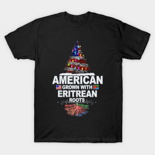 Christmas Tree  American Grown With Eritrean Roots - Gift for Eritrean From Eritrea T-Shirt